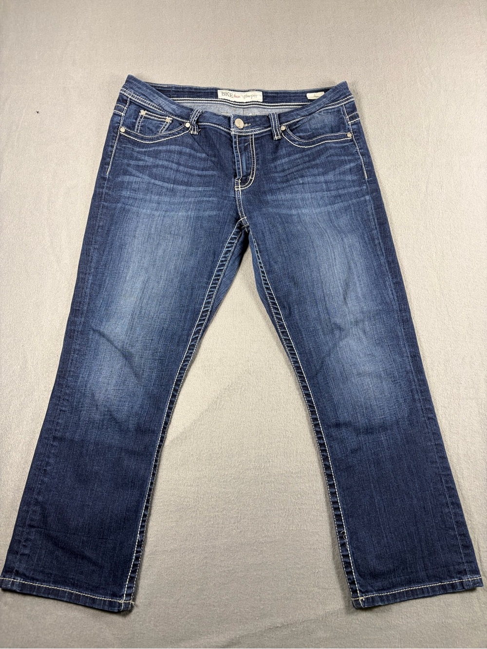 Buckle Women's Dark Blue Washed Ankle Jeans